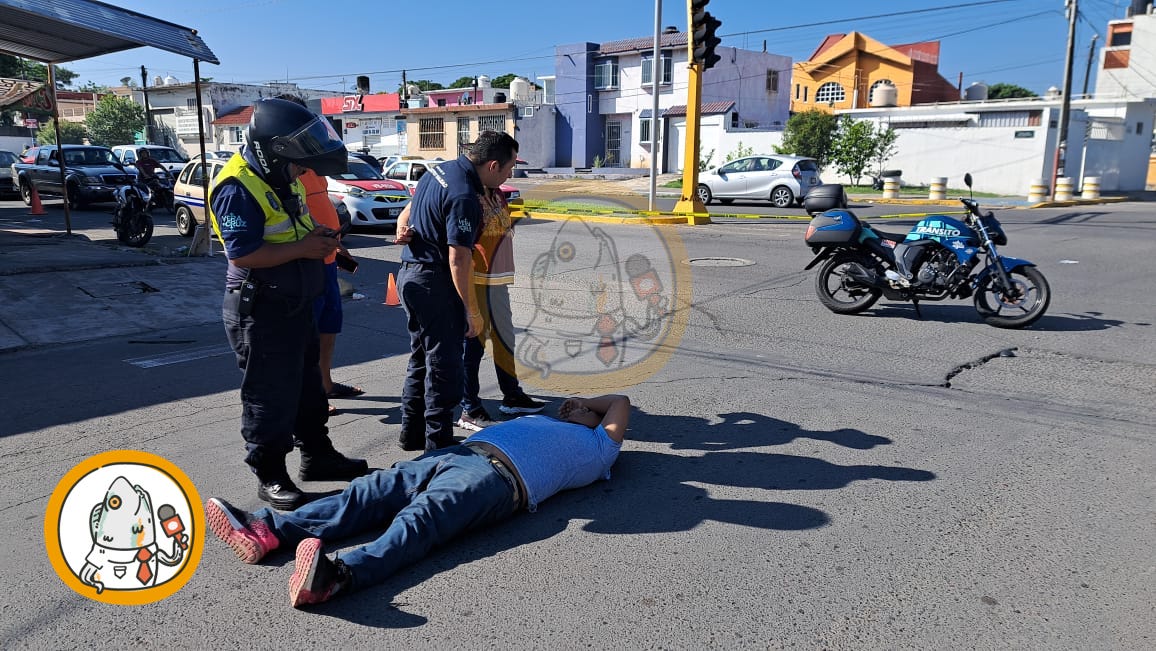 Mujer Se Pasa El Alto Y Arrolla A Motociclista En Pleno Centro