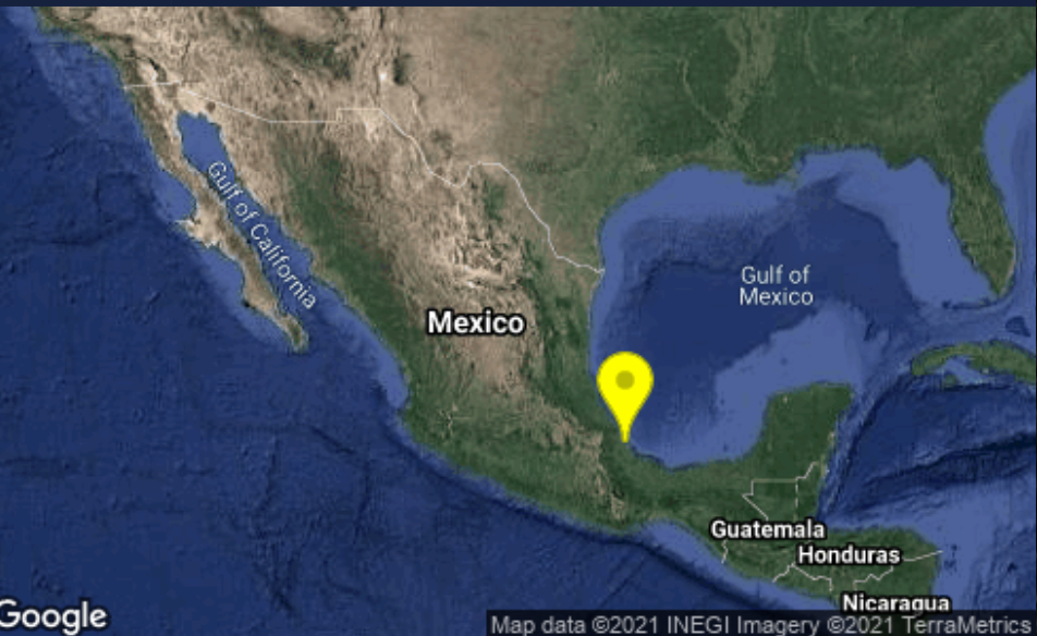 Reportan sismo de 4.0 de magnitud con epicentro en Veracruz