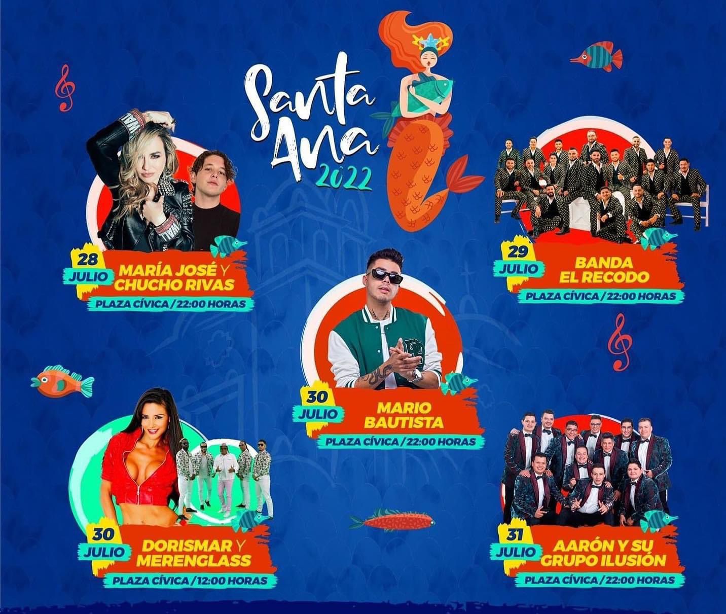 Estos Son Los Artistas Que Vienen A Las Fiestas De Santa Ana En Boca Del R O