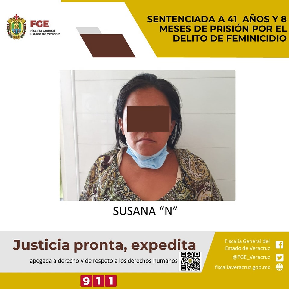 Susana se va a la cárcel por matar a su suegra y esconder el cuerpo en una letrina, en Veracruz