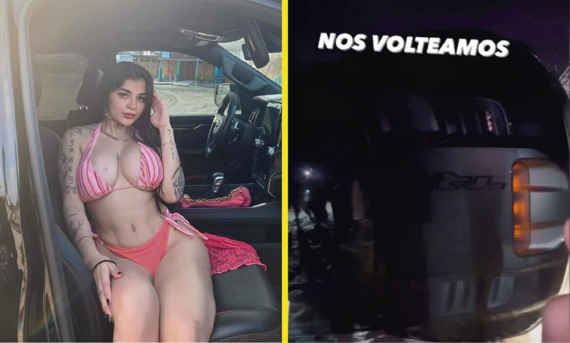 Karely Ruíz se vuelca en Tamaulipas; esto se sabe sobre el accidente de la influencer