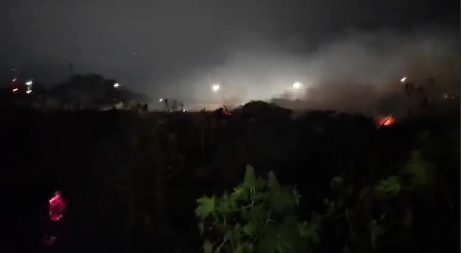 Ocurre otro incendio en un pastizal en Veracruz