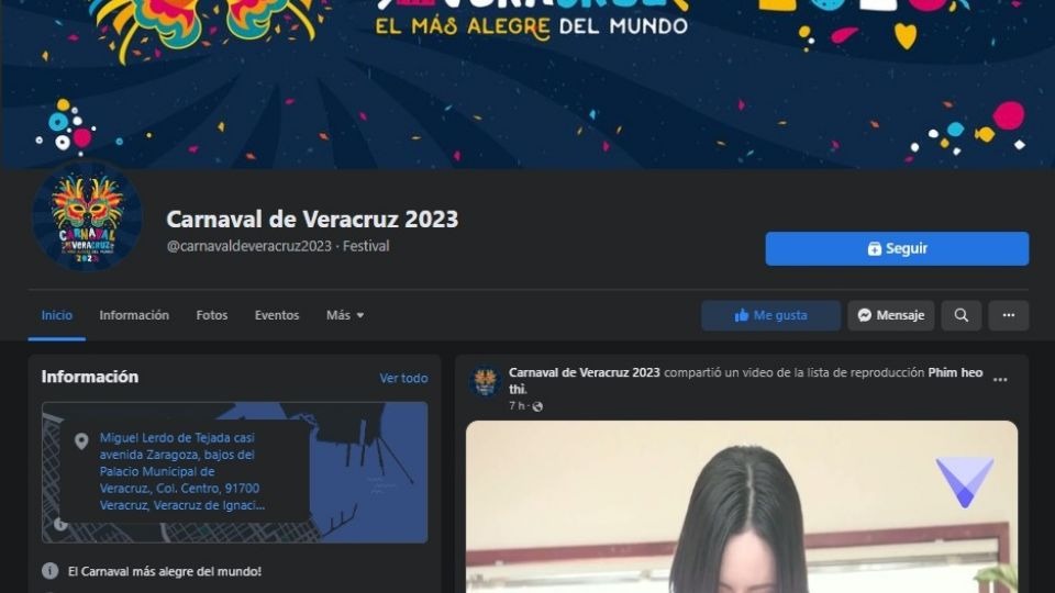 Por segunda vez hackean pagina del Carnaval de Veracruz suben contenido para adultos