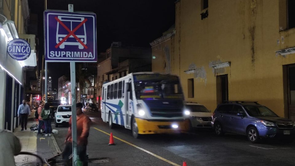 Conoce cuales son las paradas de autobús que quitaron del Centro Histórico del Veracruz