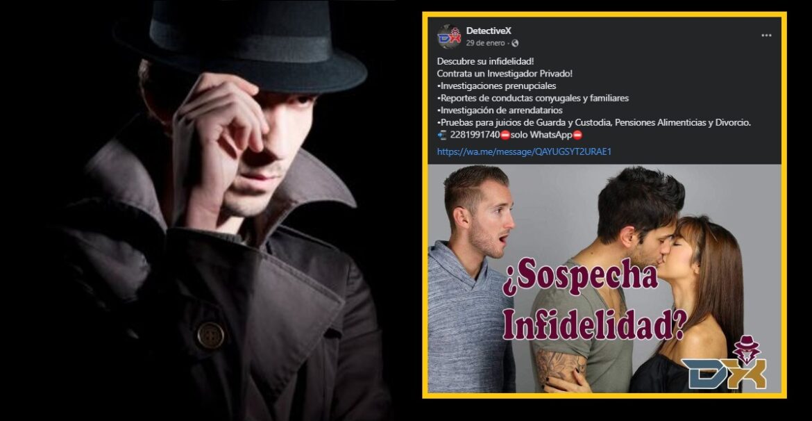 Detective privado se promociona como ‘cazador de infieles’ a través de redes sociales