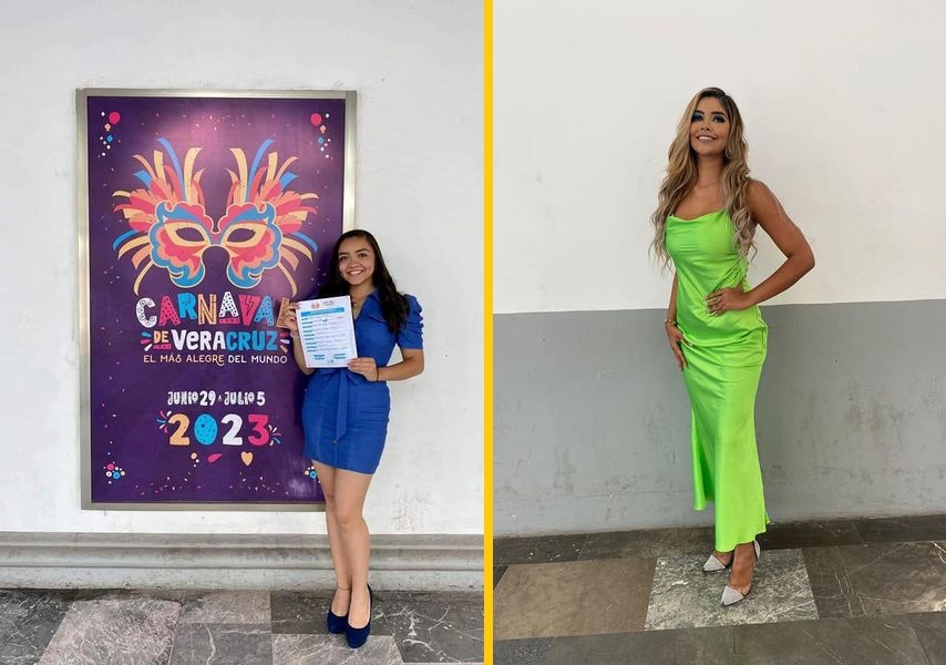 Van dos candidatas que se inscriben para Reina del Carnaval de Veracruz 2023