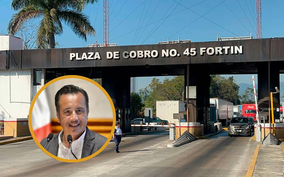 Es oficial suspenderán el cobro de la caseta de Fortín, Cuitláhuac lo gestionó el viernes