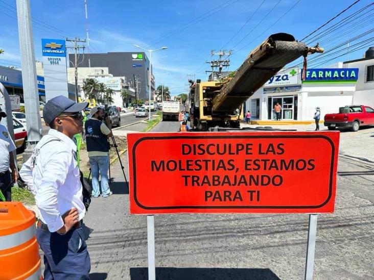 Obras en calzada Juan Pablo II en Boca del Río ocasionarán cierre de dos meses y tráfico