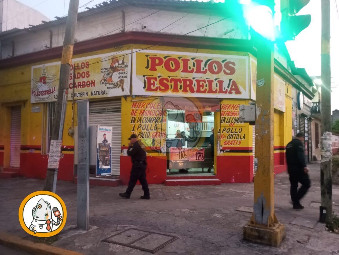 ¡Tremenda Desplumada! Roban pollería del centro de Veracruz